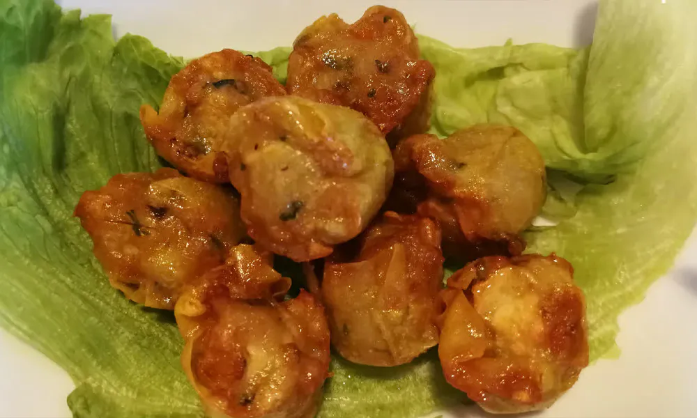 Deep Fried Seafood Siu Mai at WOK IN Asian Cuisine, an Asian Restaurant in Saint John