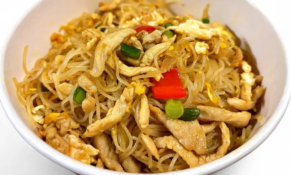 Pan-Fried Rice Noodle w.Chicken at WOK IN Asian Cuisine, an Asian Restaurant in Saint John